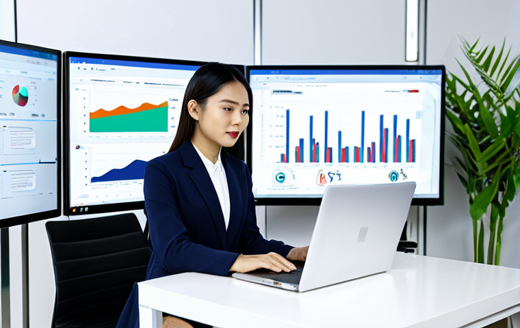고객 경험을 향상시키는 세그먼트 활용법 - Modern Marketing Professional**
"A Thai marketing professional in a modern, stylish office, working...
