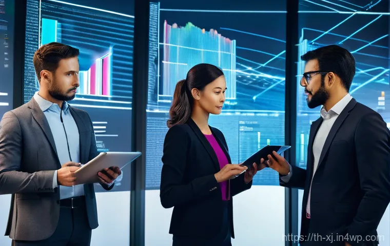 세그먼트 분석에서의 리더십 역할 - **Image Prompt: Data-Driven Leadership and Team Collaboration**
A diverse team of 5-6 business p...
