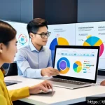 Home 19 데이터 기반 사용자 세그먼트 분석 방법 - A modern Thai business office scene showing a diverse team of marketing professionals analyzing cust...